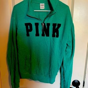 Victoria’s Secret Pink quarter zip, size small.